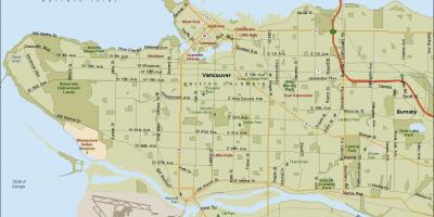 Локација Ванкувер карта