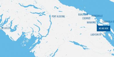Карта Кумбса острво Ванкувер 