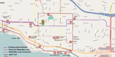 Северни Ванкувер бициклизам мапи