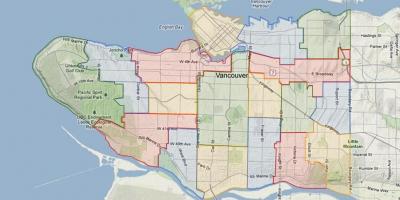Одбор Ванкувер школи водосбора мапи