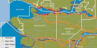 Мапа града Норт Ванкувер