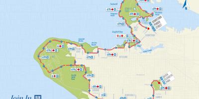 Карта Ванкувера маратон