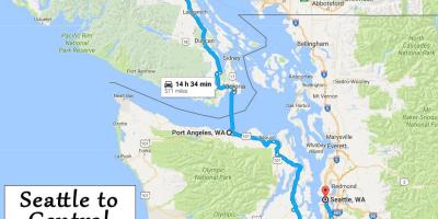 Острво Ванкувер карта великих дужина