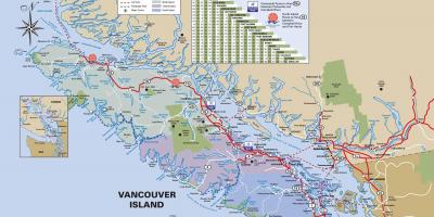Острво стазе Ванкувер карта