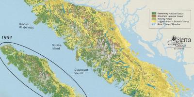 Тропско острво Ванкувер карта