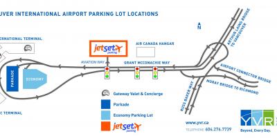 Ванкувер карта паркинг аеродрома 