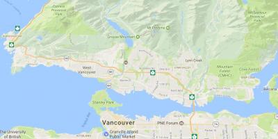Острво Ванкувер планинама мапи