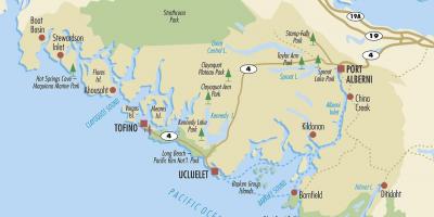 Карта юклулет острво Ванкувер 