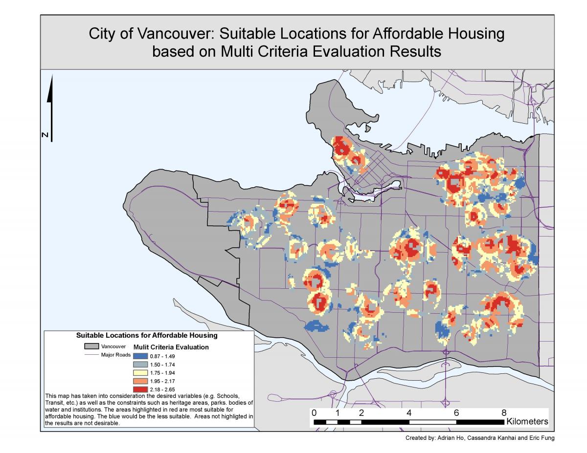 град Ванкувер ГИС мапи