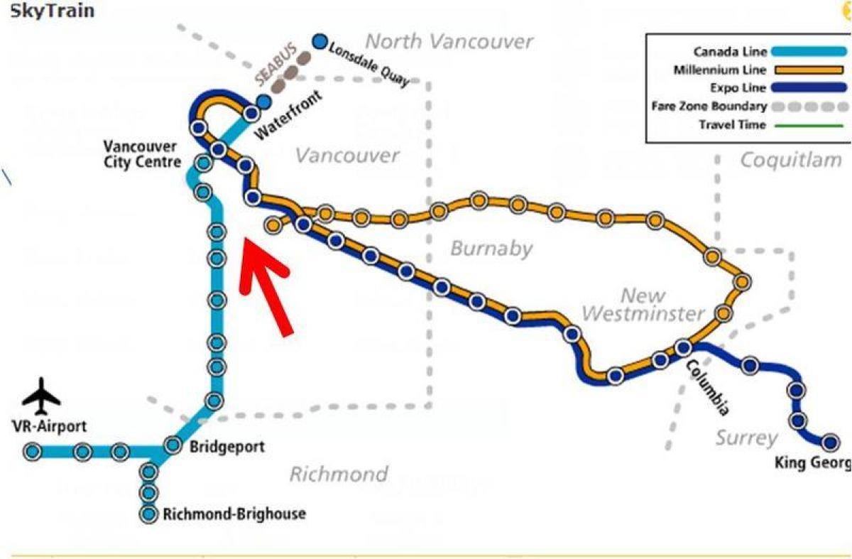 Карта Метро Ванкувер оверлей