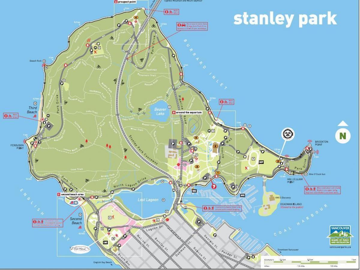 Стенли парку пре нове ере карта