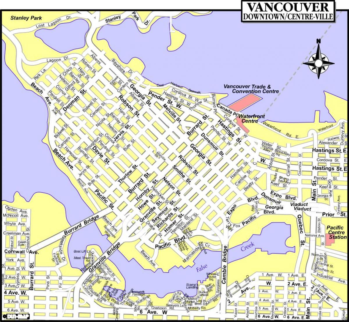 карта Ванкувер Канада