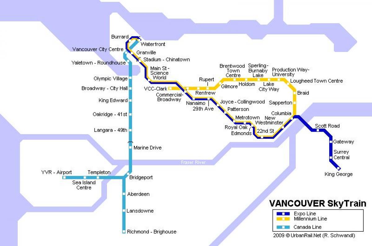 Карта Метро Ванкувер