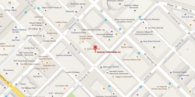 Карта гастауне Ванкувер, Британска Колумбија
